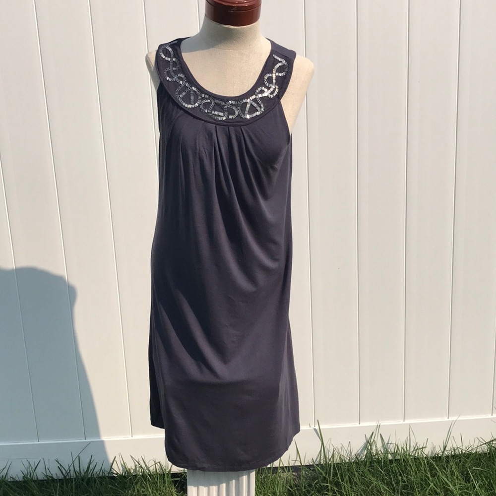 Small gray sleeveless dress